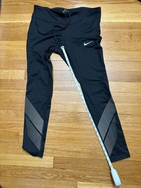 Nike Women’s Black Dri-FIT Performance Running Tights Size Large EUC